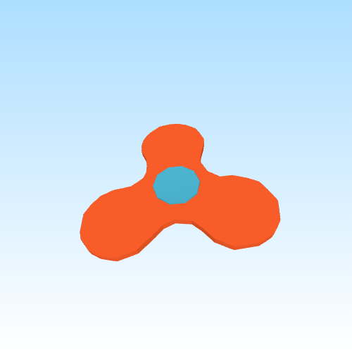 gif 3d model of fidget spinner