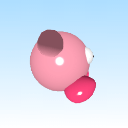 gif 3d model of kirby