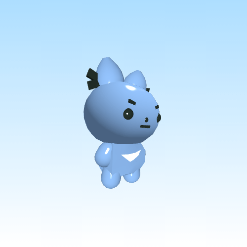 gif 3d model of blue bunny