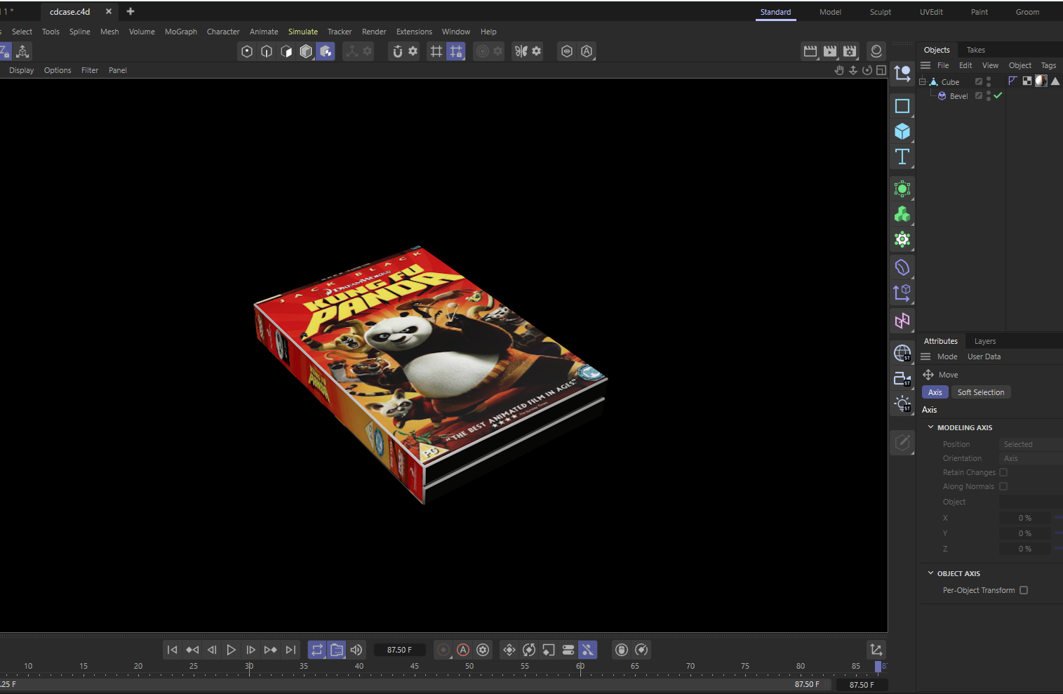 Kung fu panda box render