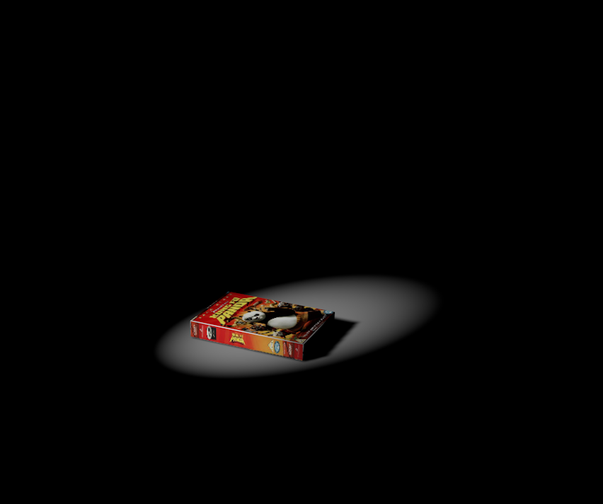 dramatic light render of box