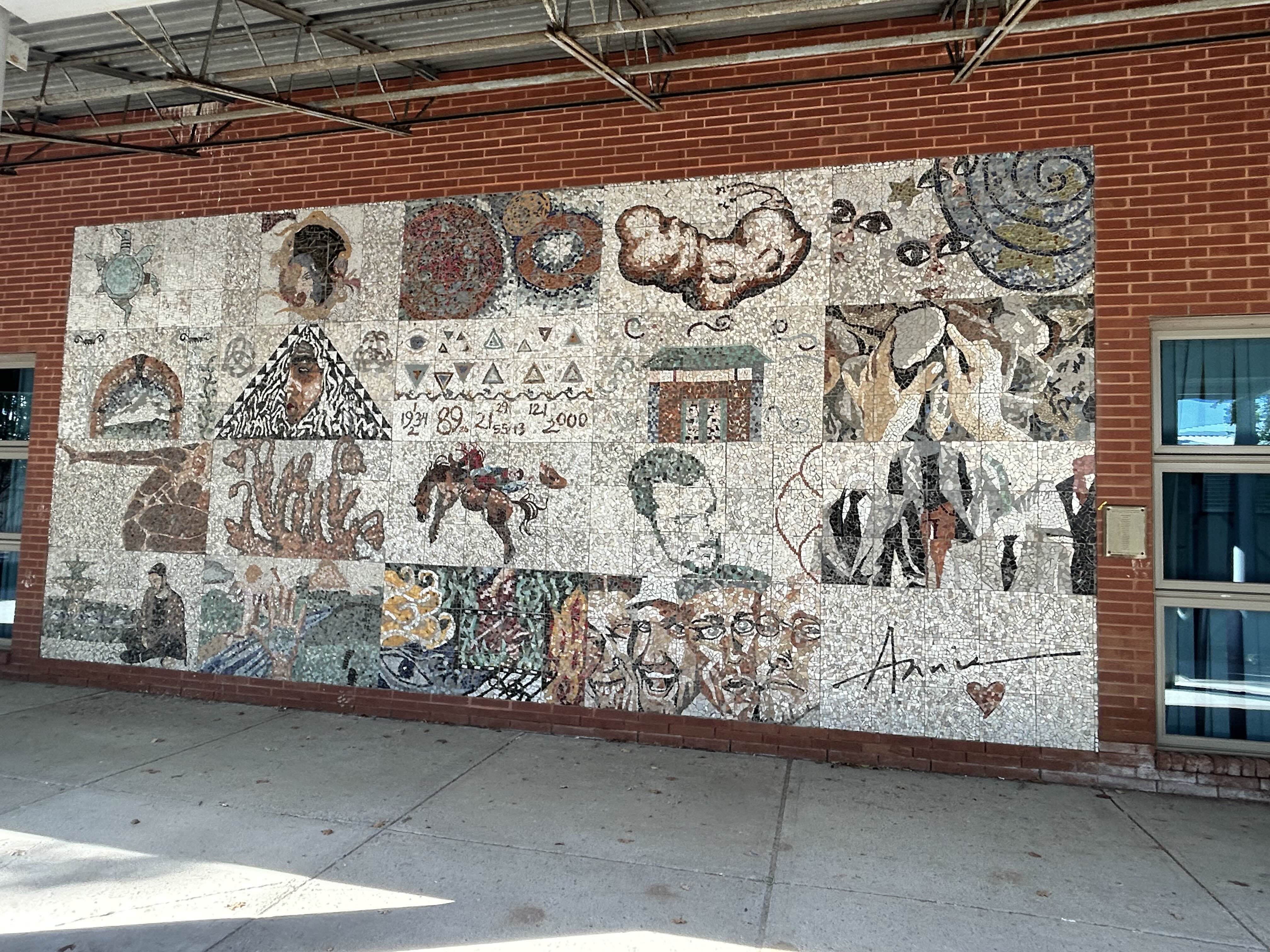 Wall outside the Annie smith wing