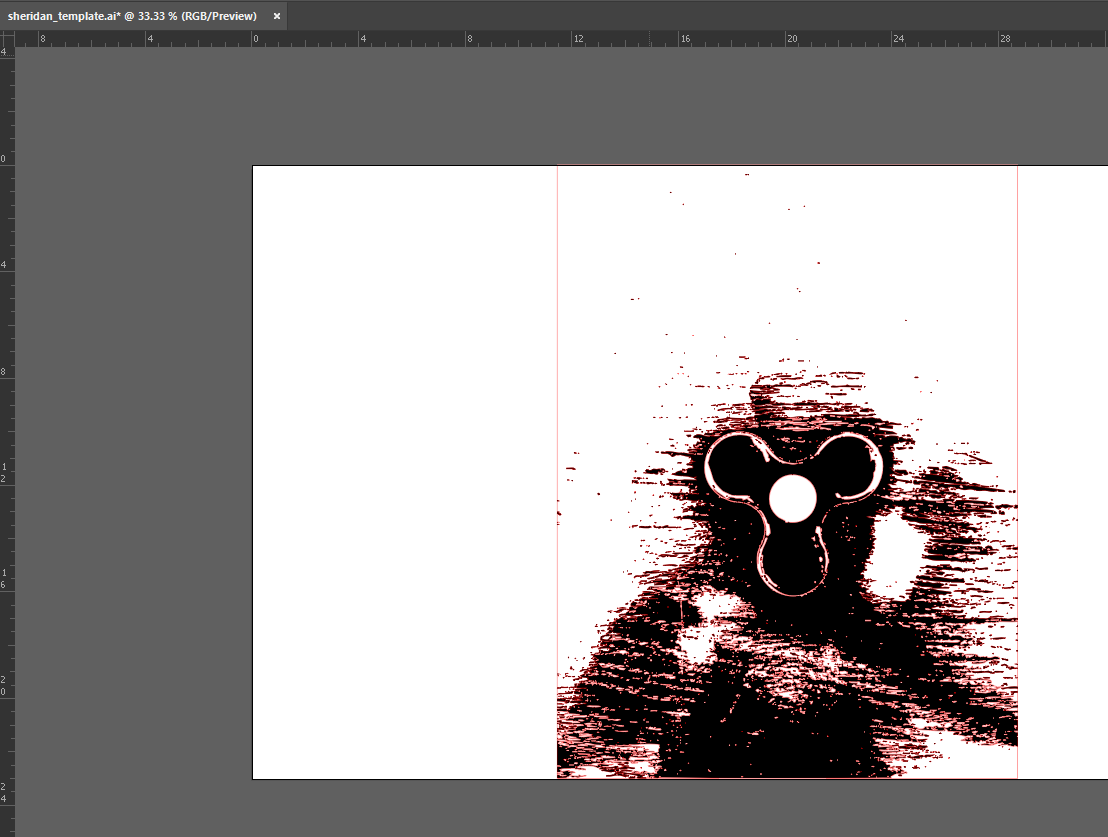 Image traced fidget spinner
