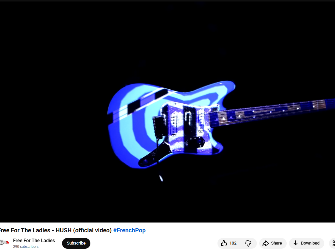 Music video using projections