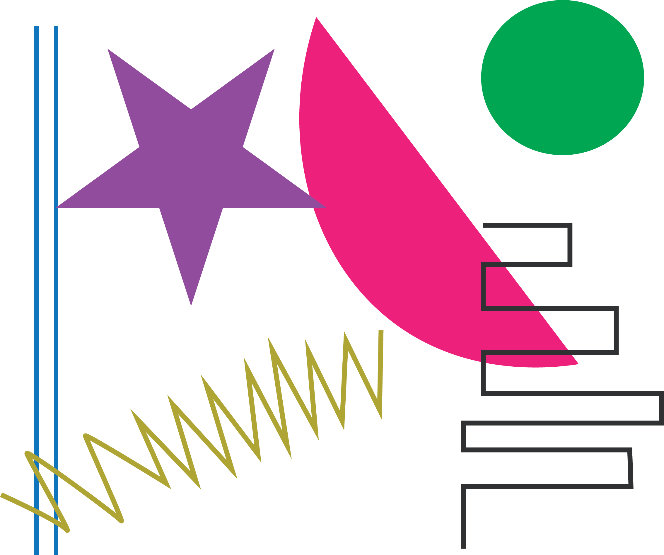 Illustrator abstract self portrait 2